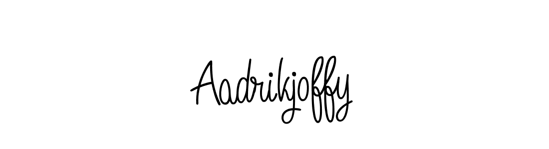 How to make Aadrikjoffy signature? Angelique-Rose-font-FFP is a professional autograph style. Create handwritten signature for Aadrikjoffy name. Aadrikjoffy signature style 5 images and pictures png