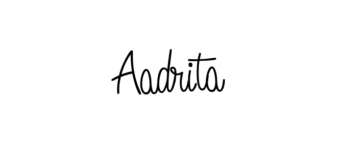 You should practise on your own different ways (Angelique-Rose-font-FFP) to write your name (Aadrita) in signature. don't let someone else do it for you. Aadrita signature style 5 images and pictures png