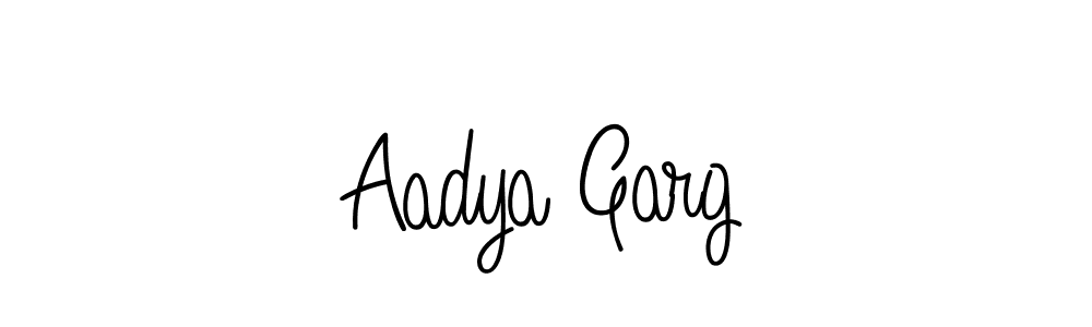 How to make Aadya Garg name signature. Use Angelique-Rose-font-FFP style for creating short signs online. This is the latest handwritten sign. Aadya Garg signature style 5 images and pictures png