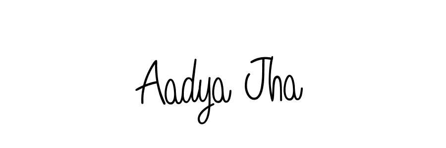 How to Draw Aadya Jha signature style? Angelique-Rose-font-FFP is a latest design signature styles for name Aadya Jha. Aadya Jha signature style 5 images and pictures png