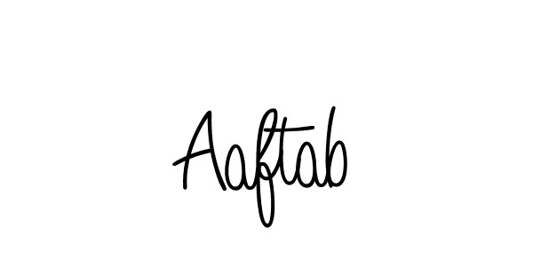 You should practise on your own different ways (Angelique-Rose-font-FFP) to write your name (Aaftab) in signature. don't let someone else do it for you. Aaftab signature style 5 images and pictures png
