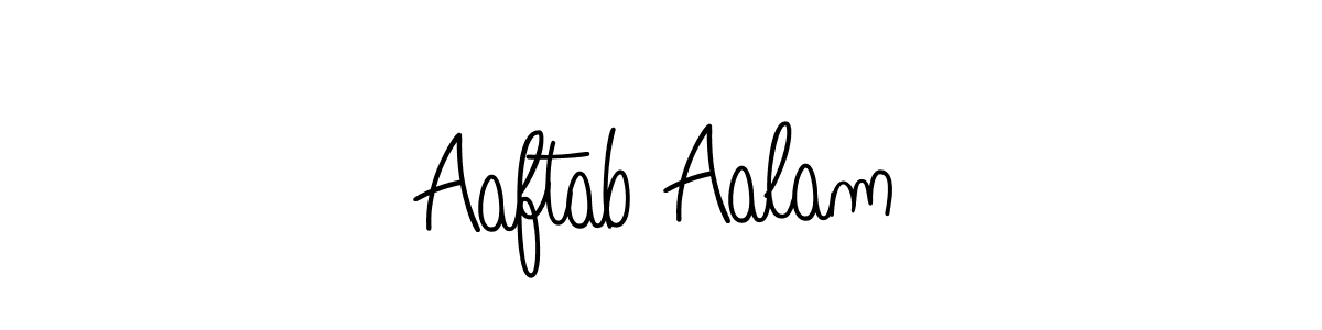 Make a beautiful signature design for name Aaftab Aalam. With this signature (Angelique-Rose-font-FFP) style, you can create a handwritten signature for free. Aaftab Aalam signature style 5 images and pictures png