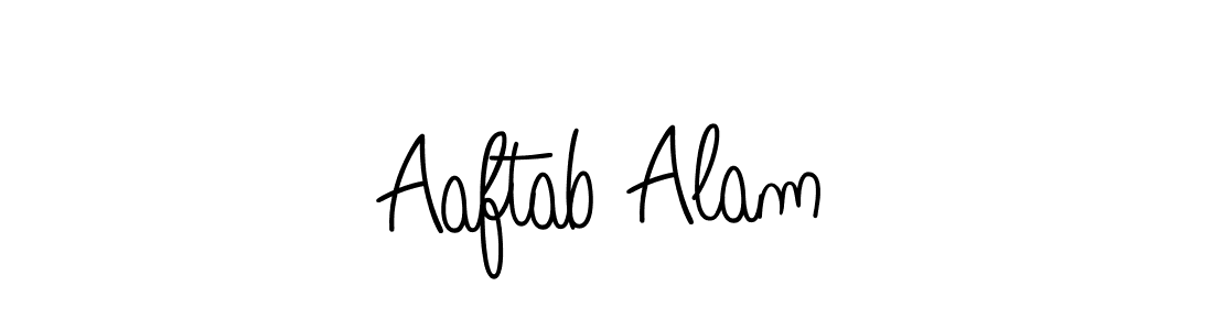 Use a signature maker to create a handwritten signature online. With this signature software, you can design (Angelique-Rose-font-FFP) your own signature for name Aaftab Alam. Aaftab Alam signature style 5 images and pictures png