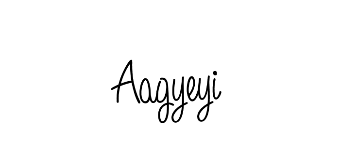 Make a beautiful signature design for name Aagyeyi. With this signature (Angelique-Rose-font-FFP) style, you can create a handwritten signature for free. Aagyeyi signature style 5 images and pictures png