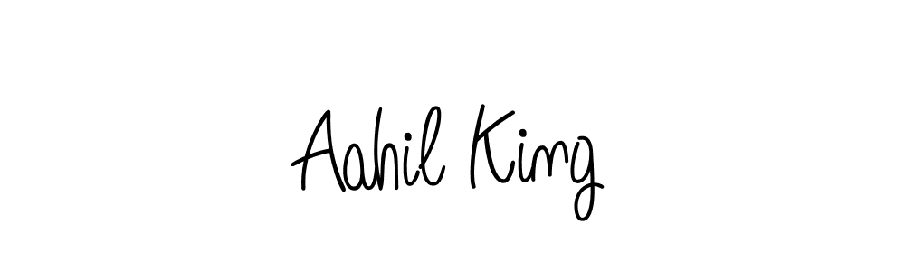 if you are searching for the best signature style for your name Aahil King. so please give up your signature search. here we have designed multiple signature styles  using Angelique-Rose-font-FFP. Aahil King signature style 5 images and pictures png