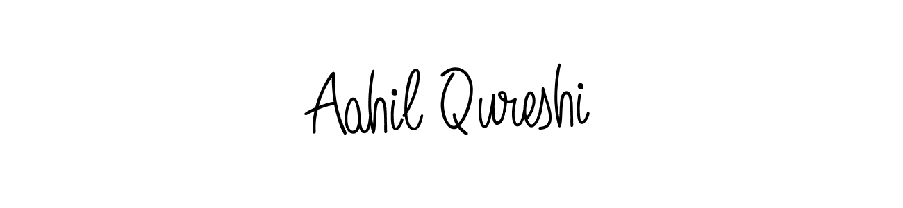 Make a beautiful signature design for name Aahil Qureshi. With this signature (Angelique-Rose-font-FFP) style, you can create a handwritten signature for free. Aahil Qureshi signature style 5 images and pictures png