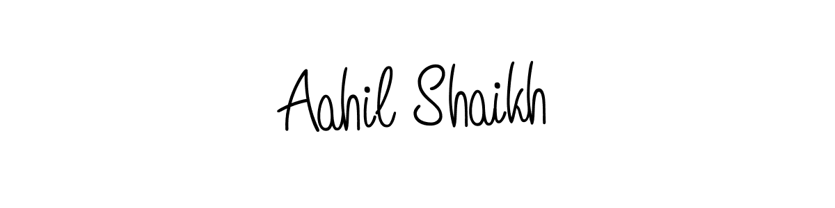 if you are searching for the best signature style for your name Aahil Shaikh. so please give up your signature search. here we have designed multiple signature styles  using Angelique-Rose-font-FFP. Aahil Shaikh signature style 5 images and pictures png