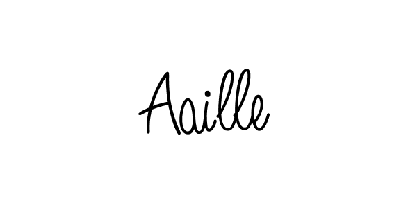 How to make Aaille name signature. Use Angelique-Rose-font-FFP style for creating short signs online. This is the latest handwritten sign. Aaille signature style 5 images and pictures png