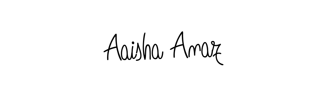 Also we have Aaisha Anaz name is the best signature style. Create professional handwritten signature collection using Angelique-Rose-font-FFP autograph style. Aaisha Anaz signature style 5 images and pictures png