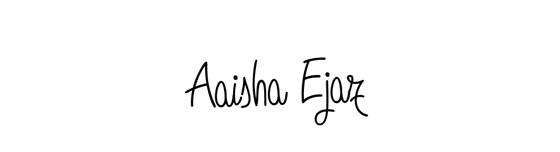 How to make Aaisha Ejaz name signature. Use Angelique-Rose-font-FFP style for creating short signs online. This is the latest handwritten sign. Aaisha Ejaz signature style 5 images and pictures png