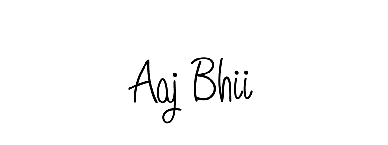 Once you've used our free online signature maker to create your best signature Angelique-Rose-font-FFP style, it's time to enjoy all of the benefits that Aaj Bhii name signing documents. Aaj Bhii signature style 5 images and pictures png