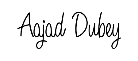 An effortless, minimalist signature concept for Aajad Dubey using Angelique-Rose-font-FFP design. Clean lines that look great on any document. Aajad Dubey signature style 5 images and pictures png