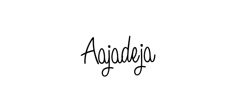 You should practise on your own different ways (Angelique-Rose-font-FFP) to write your name (Aajadeja) in signature. don't let someone else do it for you. Aajadeja signature style 5 images and pictures png