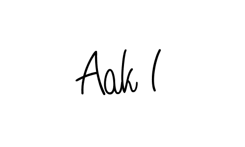 Also we have Aak I name is the best signature style. Create professional handwritten signature collection using Angelique-Rose-font-FFP autograph style. Aak I signature style 5 images and pictures png