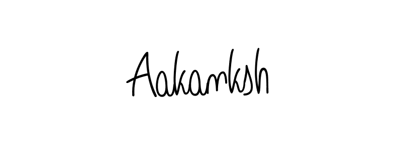Aakanksh stylish signature style. Best Handwritten Sign (Angelique-Rose-font-FFP) for my name. Handwritten Signature Collection Ideas for my name Aakanksh. Aakanksh signature style 5 images and pictures png