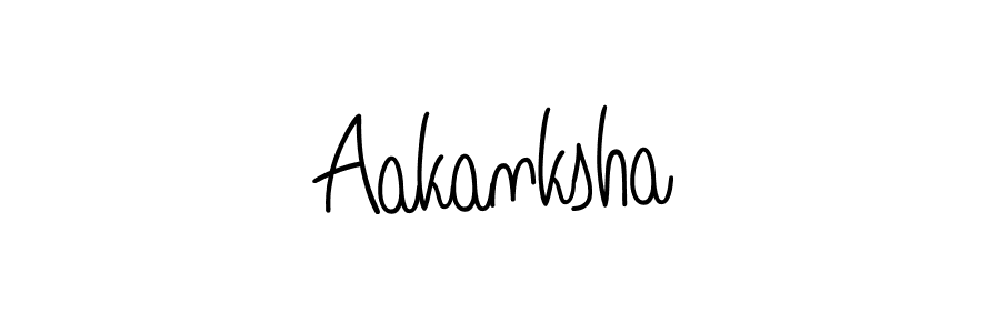 Use a signature maker to create a handwritten signature online. With this signature software, you can design (Angelique-Rose-font-FFP) your own signature for name Aakanksha. Aakanksha signature style 5 images and pictures png