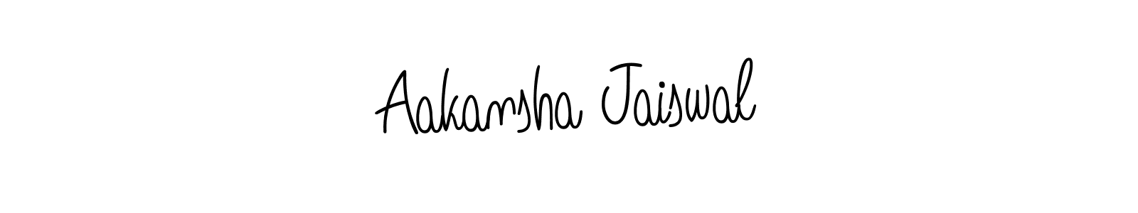 Use a signature maker to create a handwritten signature online. With this signature software, you can design (Angelique-Rose-font-FFP) your own signature for name Aakansha Jaiswal. Aakansha Jaiswal signature style 5 images and pictures png