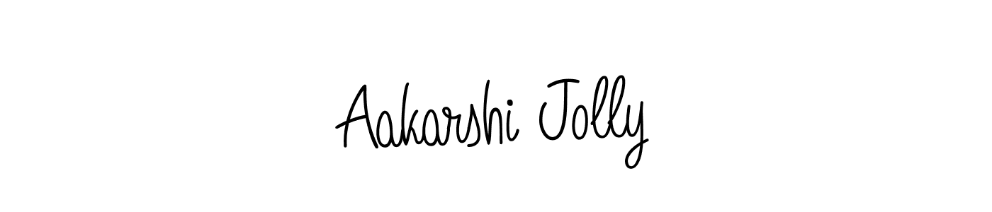 Also we have Aakarshi Jolly name is the best signature style. Create professional handwritten signature collection using Angelique-Rose-font-FFP autograph style. Aakarshi Jolly signature style 5 images and pictures png
