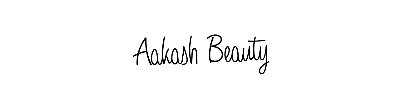 Make a beautiful signature design for name Aakash Beauty. With this signature (Angelique-Rose-font-FFP) style, you can create a handwritten signature for free. Aakash Beauty signature style 5 images and pictures png