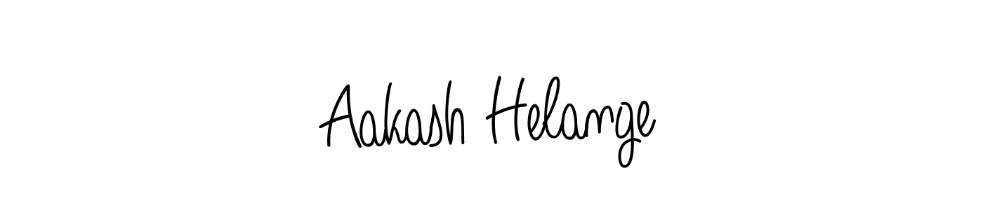 You should practise on your own different ways (Angelique-Rose-font-FFP) to write your name (Aakash Helange) in signature. don't let someone else do it for you. Aakash Helange signature style 5 images and pictures png
