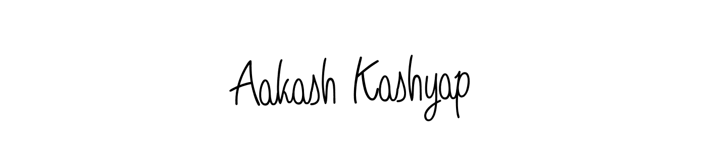 Design your own signature with our free online signature maker. With this signature software, you can create a handwritten (Angelique-Rose-font-FFP) signature for name Aakash Kashyap. Aakash Kashyap signature style 5 images and pictures png