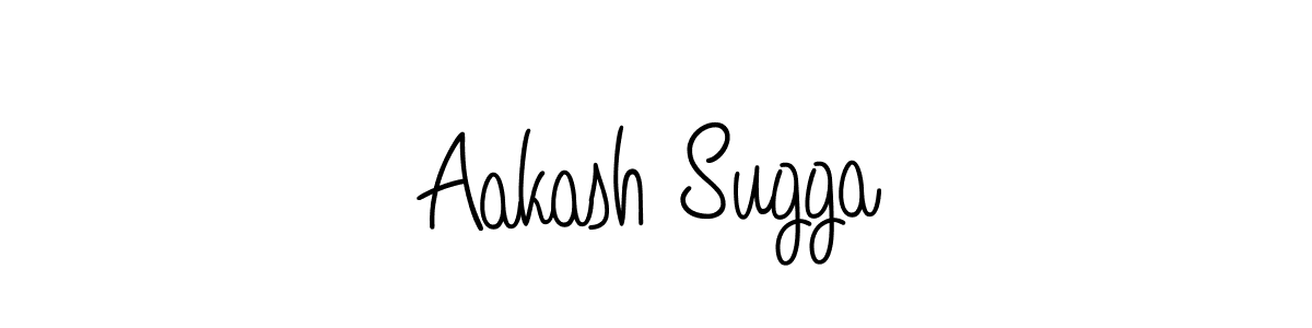 Angelique-Rose-font-FFP is a professional signature style that is perfect for those who want to add a touch of class to their signature. It is also a great choice for those who want to make their signature more unique. Get Aakash Sugga name to fancy signature for free. Aakash Sugga signature style 5 images and pictures png