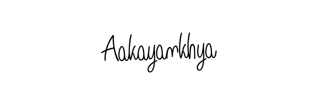 The best way (Angelique-Rose-font-FFP) to make a short signature is to pick only two or three words in your name. The name Aakayankhya include a total of six letters. For converting this name. Aakayankhya signature style 5 images and pictures png