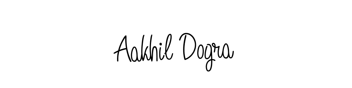 How to make Aakhil Dogra name signature. Use Angelique-Rose-font-FFP style for creating short signs online. This is the latest handwritten sign. Aakhil Dogra signature style 5 images and pictures png