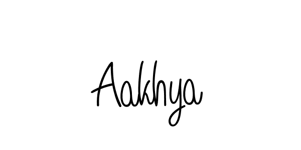 Use a signature maker to create a handwritten signature online. With this signature software, you can design (Angelique-Rose-font-FFP) your own signature for name Aakhya. Aakhya signature style 5 images and pictures png