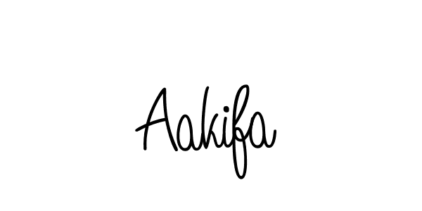 Design your own signature with our free online signature maker. With this signature software, you can create a handwritten (Angelique-Rose-font-FFP) signature for name Aakifa. Aakifa signature style 5 images and pictures png