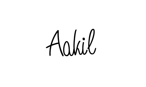 How to make Aakil name signature. Use Angelique-Rose-font-FFP style for creating short signs online. This is the latest handwritten sign. Aakil signature style 5 images and pictures png