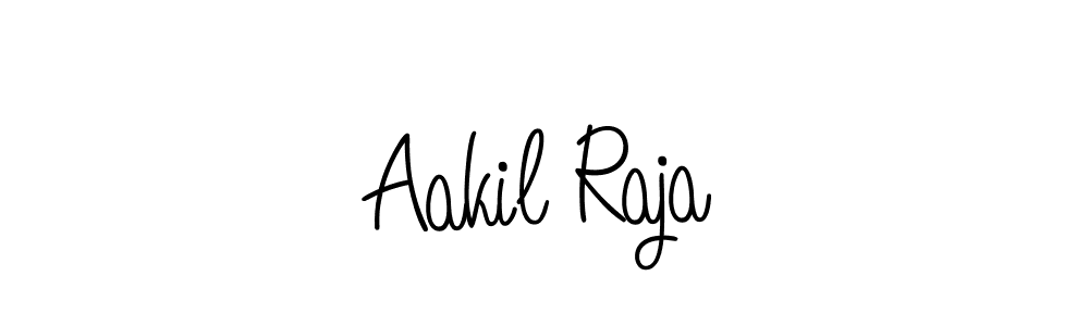 The best way (Angelique-Rose-font-FFP) to make a short signature is to pick only two or three words in your name. The name Aakil Raja include a total of six letters. For converting this name. Aakil Raja signature style 5 images and pictures png