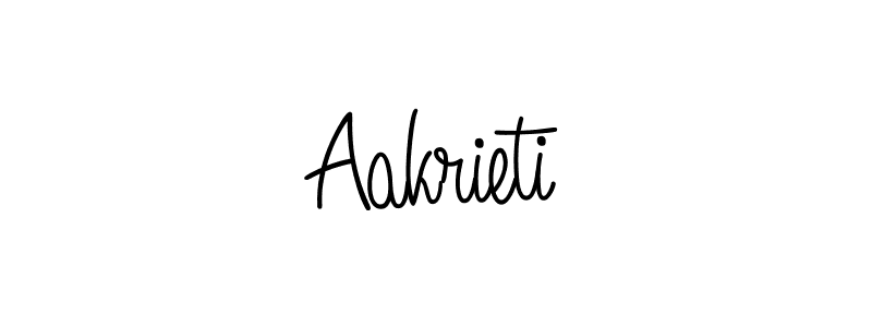 Make a beautiful signature design for name Aakrieti. With this signature (Angelique-Rose-font-FFP) style, you can create a handwritten signature for free. Aakrieti signature style 5 images and pictures png
