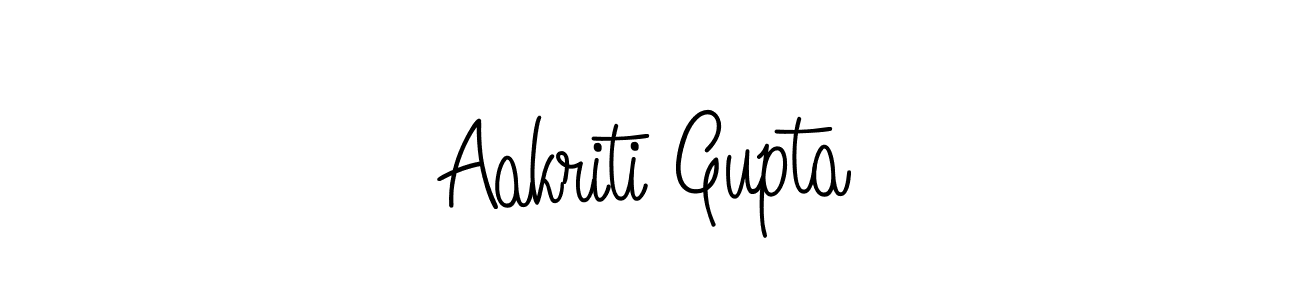 You should practise on your own different ways (Angelique-Rose-font-FFP) to write your name (Aakriti Gupta) in signature. don't let someone else do it for you. Aakriti Gupta signature style 5 images and pictures png