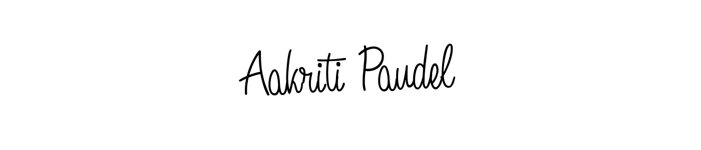 Also we have Aakriti Paudel name is the best signature style. Create professional handwritten signature collection using Angelique-Rose-font-FFP autograph style. Aakriti Paudel signature style 5 images and pictures png