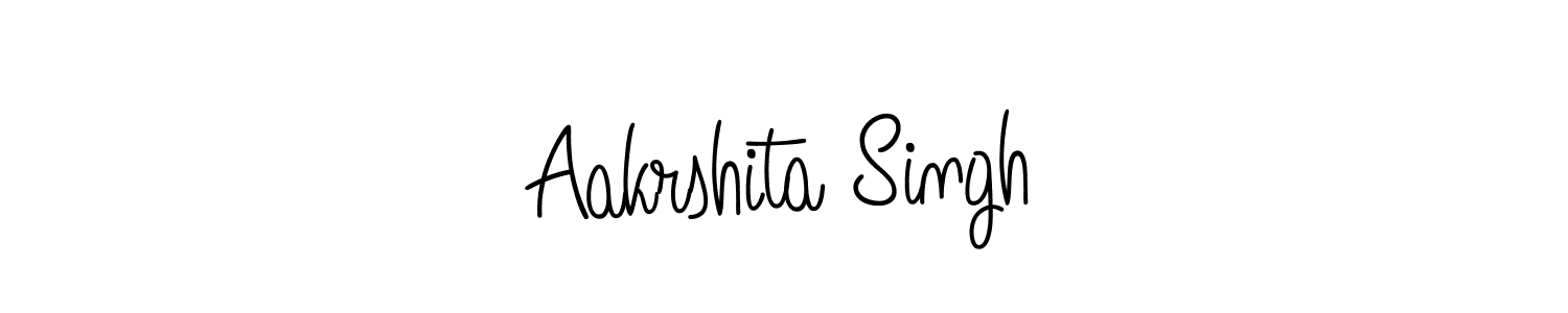 You should practise on your own different ways (Angelique-Rose-font-FFP) to write your name (Aakrshita Singh) in signature. don't let someone else do it for you. Aakrshita Singh signature style 5 images and pictures png