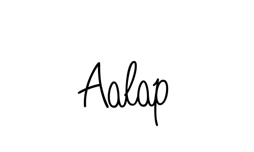 You should practise on your own different ways (Angelique-Rose-font-FFP) to write your name (Aalap) in signature. don't let someone else do it for you. Aalap signature style 5 images and pictures png