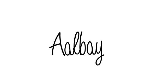 How to make Aalbay signature? Angelique-Rose-font-FFP is a professional autograph style. Create handwritten signature for Aalbay name. Aalbay signature style 5 images and pictures png