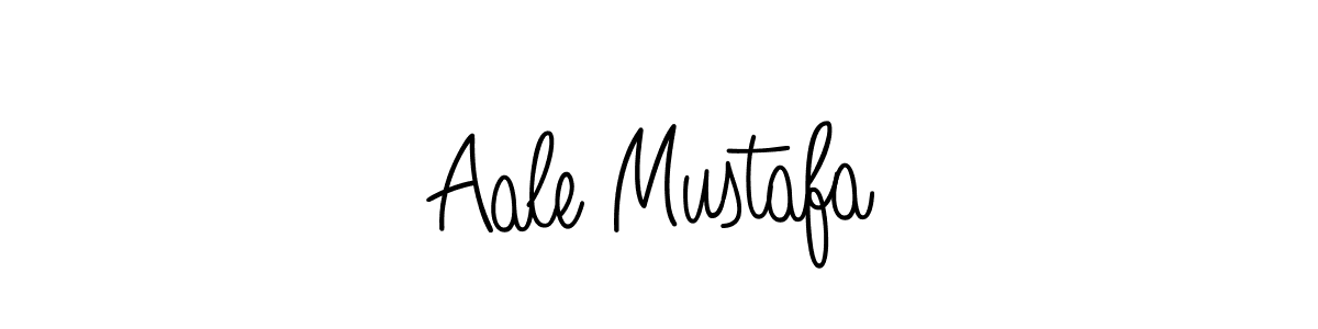 You should practise on your own different ways (Angelique-Rose-font-FFP) to write your name (Aale Mustafa) in signature. don't let someone else do it for you. Aale Mustafa signature style 5 images and pictures png