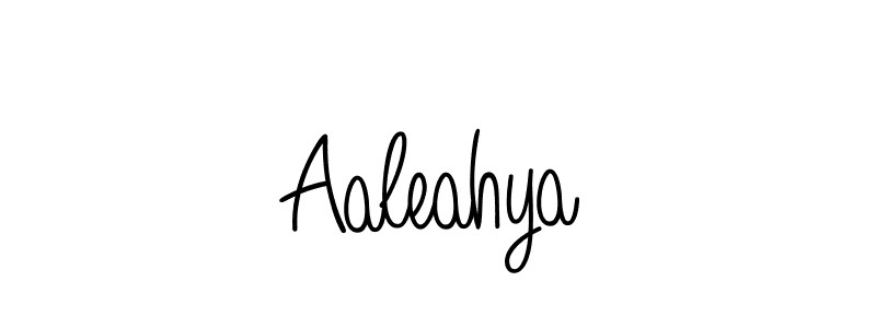 Use a signature maker to create a handwritten signature online. With this signature software, you can design (Angelique-Rose-font-FFP) your own signature for name Aaleahya. Aaleahya signature style 5 images and pictures png