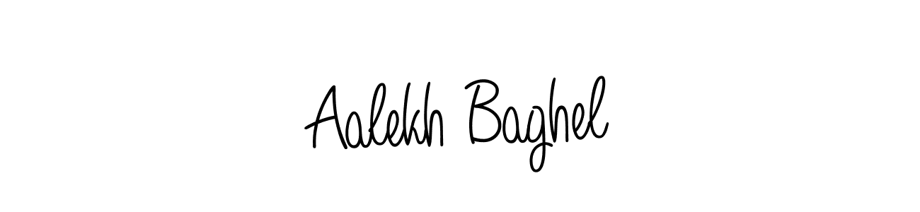Use a signature maker to create a handwritten signature online. With this signature software, you can design (Angelique-Rose-font-FFP) your own signature for name Aalekh Baghel. Aalekh Baghel signature style 5 images and pictures png
