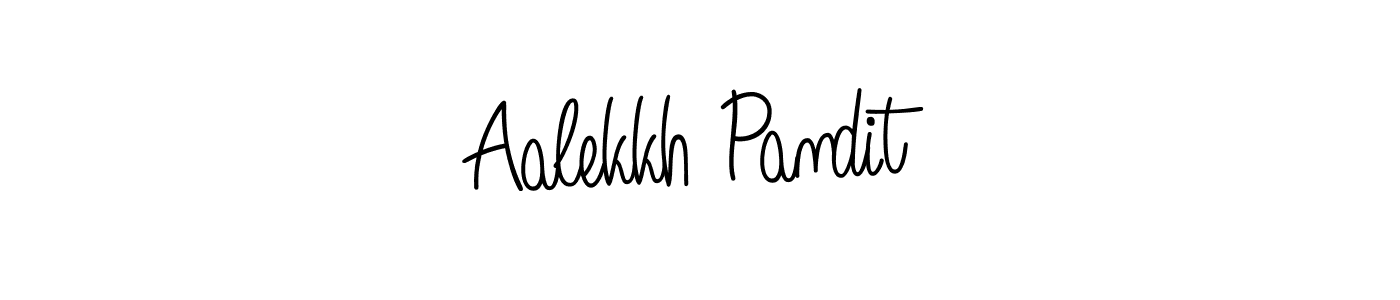 Also we have Aalekkh Pandit name is the best signature style. Create professional handwritten signature collection using Angelique-Rose-font-FFP autograph style. Aalekkh Pandit signature style 5 images and pictures png