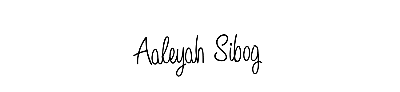 Use a signature maker to create a handwritten signature online. With this signature software, you can design (Angelique-Rose-font-FFP) your own signature for name Aaleyah Sibog. Aaleyah Sibog signature style 5 images and pictures png