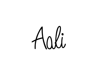 Design your own signature with our free online signature maker. With this signature software, you can create a handwritten (Angelique-Rose-font-FFP) signature for name Aali. Aali signature style 5 images and pictures png