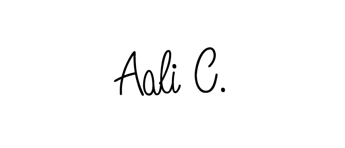 Also we have Aali C. name is the best signature style. Create professional handwritten signature collection using Angelique-Rose-font-FFP autograph style. Aali C. signature style 5 images and pictures png