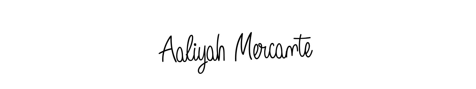 Use a signature maker to create a handwritten signature online. With this signature software, you can design (Angelique-Rose-font-FFP) your own signature for name Aaliyah Mercante. Aaliyah Mercante signature style 5 images and pictures png