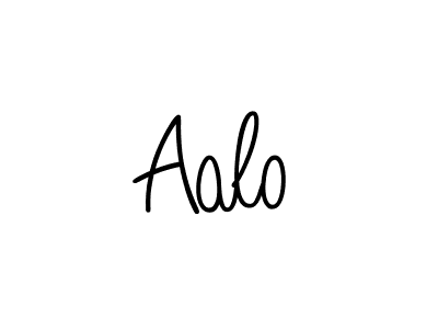 Use a signature maker to create a handwritten signature online. With this signature software, you can design (Angelique-Rose-font-FFP) your own signature for name Aalo. Aalo signature style 5 images and pictures png