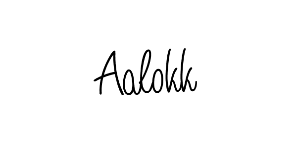 You can use this online signature creator to create a handwritten signature for the name Aalokk. This is the best online autograph maker. Aalokk signature style 5 images and pictures png