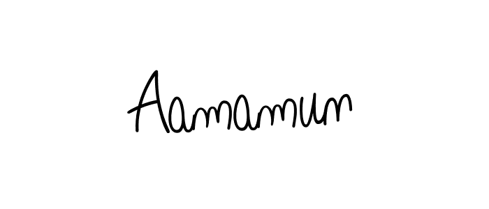 Make a beautiful signature design for name Aamamun. Use this online signature maker to create a handwritten signature for free. Aamamun signature style 5 images and pictures png