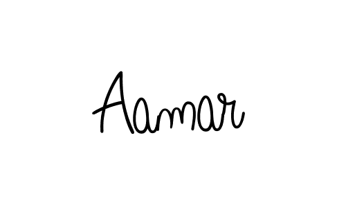 Use a signature maker to create a handwritten signature online. With this signature software, you can design (Angelique-Rose-font-FFP) your own signature for name Aamar. Aamar signature style 5 images and pictures png